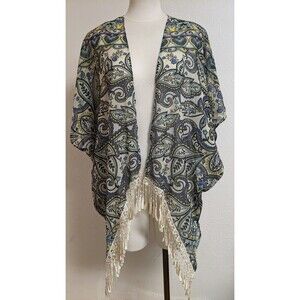 Women's BECCA By Rebecca Virtue Floral Print Crochet Trim Swim Cover M/L